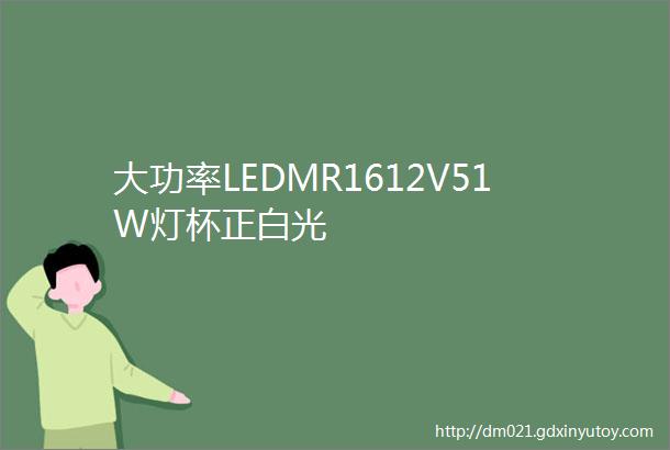 大功率LEDMR1612V51W灯杯正白光